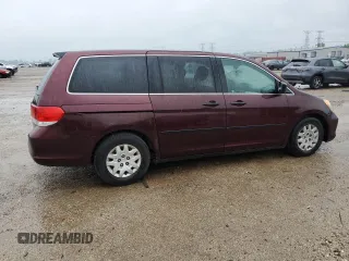 2008 Honda Odyssey LX with VIN 5FNRL38258B080964, listed as a Copart auction lot 59221895 with 168,359 mi miles and Salvage title. Bid and sale history available at DreamBid. Image 3.