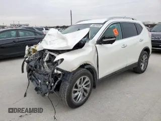 2015 Nissan Rogue SL with VIN 5N1AT2MT1FC880656, listed as a Copart auction lot 46079405 with 0 mi miles and Salvage Title. Bid and sale history available at carsss.com. Image 1.