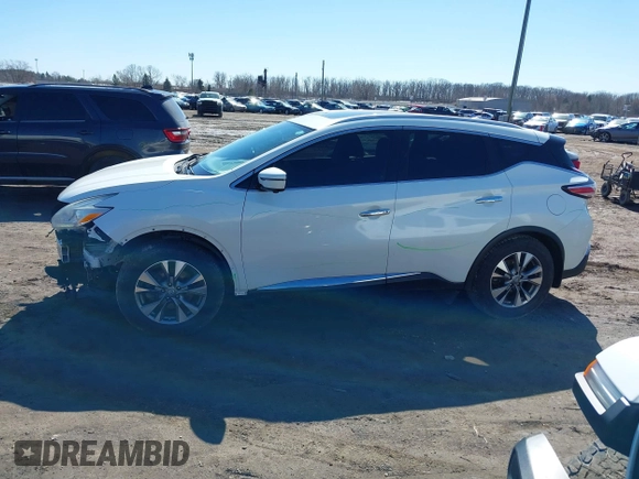 2016 Nissan Murano S with VIN 5N1AZ2MH9GN135072, listed as a IAAI auction lot 41822168 with 79,379 mi miles and . Bid and sale history available at DreamBid. Image 14.