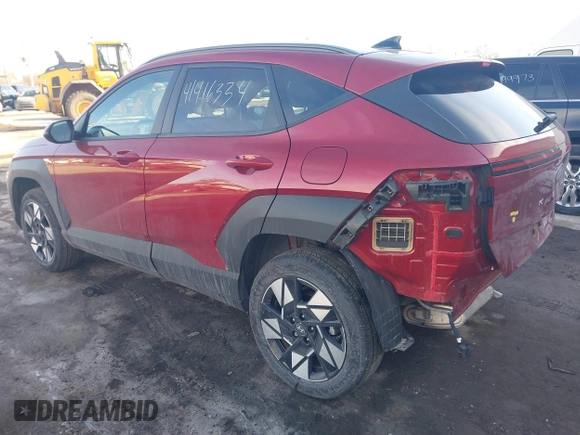2024 Hyundai Kona SEL with VIN KM8HBCAB4RU077633, listed as a IAAI auction lot 41416334 with 12,781 mi miles. Bid and sale history available at carsss.com. Image 3.