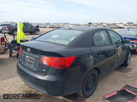 2012 Kia Forte EX with VIN KNAFU4A23C5491562, listed as a IAAI auction lot 41687560 with 250,638 mi miles. Bid and sale history available at carsss.com. Image 4.