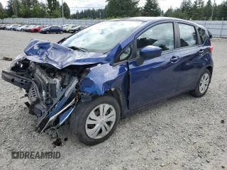2017 Nissan Note SV with VIN 3N1CE2CP7HL365389, listed as a Copart auction lot 61293065 with 43,538 mi miles and Salvage title. Bid and sale history available at DreamBid. Image 1.