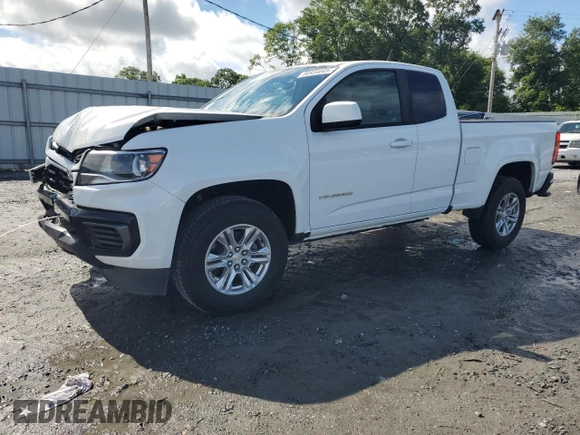 2021 Chevrolet Colorado 2WD LT z VIN 1GCHSCEA2M1274381, wystawiony jako Copart lot #56934045 z przebiegiem 77 475 mil mil oraz Szkoda całkowita • Salvage title. Historia ofert i sprzedaży dostępna na DreamBid. Obrazek 1.