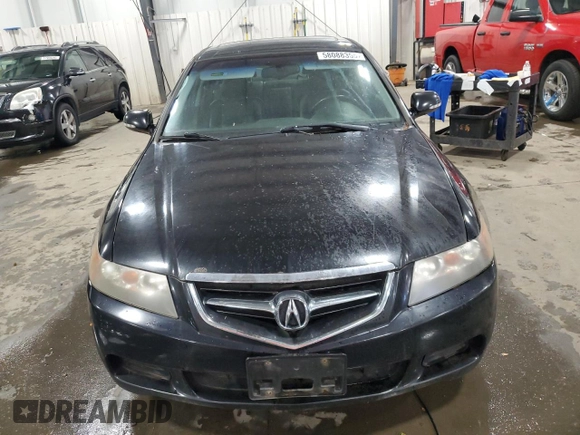 2005 Acura TSX with VIN JH4CL968X5C008665, listed as a Copart auction lot 58088355 with 202,299 mi miles and Salvage title. Bid and sale history available at DreamBid. Image 5.
