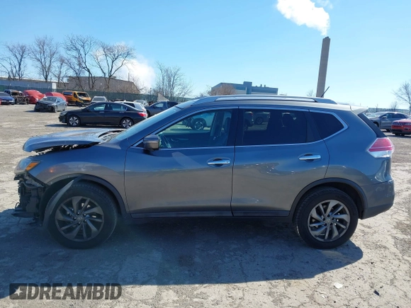2015 Nissan Rogue SL with VIN 5N1AT2MVXFC862531, listed as a IAAI auction lot 41671922 with 135,637 mi miles. Bid and sale history available at carsss.com. Image 15.