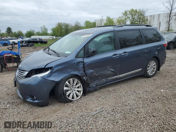 2017 Toyota Sienna XLE с VIN 5TDDZ3DC2HS164002, выставлен на аукционе Copart как лот 57118585 с пробегом 49 991 миль миль и Списание • Salvage title. История ставок и продаж доступна на DreamBid. Изображение 1.