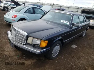 1989 Mercedes-Benz 420 with VIN WDBCA35E2KA496382, listed as a Copart auction lot 75454694 with 128,060 mi miles and Clean Title. Bid and sale history available at carsss.com. Image 1.