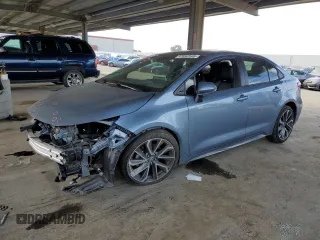 2021 Toyota Corolla XSE with VIN 5YFT4MCE1MP085183, listed as a Copart auction lot 47042545 with 34,416 mi miles and Salvage Title. Bid and sale history available at carsss.com. Image 1.