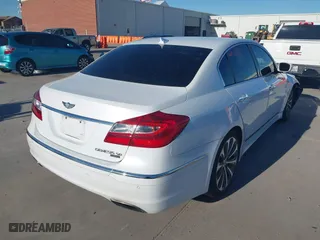 2014 Hyundai Genesis 5.0L R-Spec with VIN KMHGC4DH4EU264721, listed as a IAAI auction lot 41739482 with 120,452 mi miles. Bid and sale history available at carsss.com. Image 4.