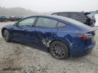 2018 Tesla Model 3 Long Range Battery with VIN 5YJ3E1EA4JF013066, listed as a Copart auction lot 81991904 with 51,827 mi miles and Salvage Title. Bid and sale history available at carsss.com. Image 2.