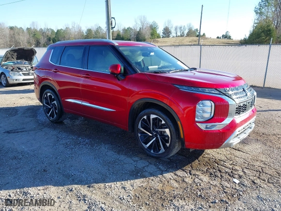 2023 Mitsubishi Outlander SEL with VIN JA4J3VA82PZ012003, listed as a IAAI auction lot 41216217 with 55,213 mi miles. Bid and sale history available at carsss.com. Image 1.
