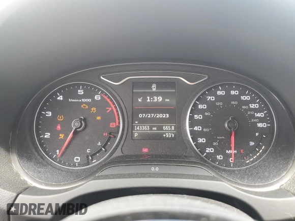 2015 Audi A3 1.8T Premium with VIN WAUACGFF6F1085538, listed as a Copart auction lot 61520483 with 143,363 mi miles. Bid and sale history available at carsss.com. Image 9.
