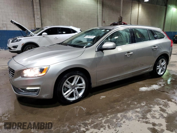 2015 Volvo V60 T5 Drive-E Premier with VIN YV140MEK2F1219400, listed as a Copart auction lot 87897915 with 108,509 mi miles and Clean Title. Bid and sale history available at carsss.com. Image 1.