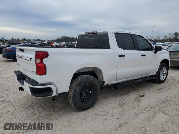 2024 Chevrolet Silverado 1500 Custom with VIN 3GCPABEK4RG267443, listed as a Copart auction lot 87958345 with Not Provided miles and Salvage Title. Bid and sale history available at DreamBid. Image 3.