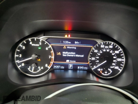 2024 Nissan Altima SR with VIN 1N4BL4CV6RN364153, listed as a Copart auction lot 62460595 with 34,367 mi miles and Clean title. Bid and sale history available at DreamBid. Image 9.