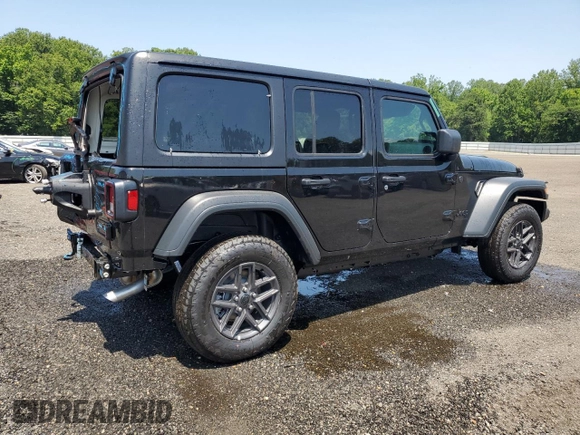 2025 Jeep Wrangler Sport S with VIN 1C4PJXDN1SW598688, listed as a Copart auction lot 61164725 with 281 mi miles and Clean title. Bid and sale history available at DreamBid. Image 3.