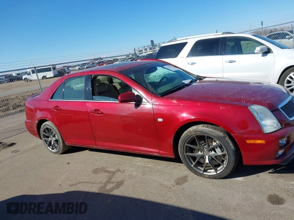 2005 Cadillac STS with VIN 1G6DC67A150165964, listed as a IAAI auction lot 41860410 with 177,161 mi miles. Bid and sale history available at carsss.com. Image 13.