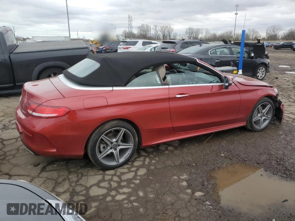 2018 Mercedes-Benz C 300 with VIN WDDWK4KB9JF686036, listed as a Copart auction lot 80449344 with Not provided miles and Clean title. Bid and sale history available at DreamBid. Image 3.