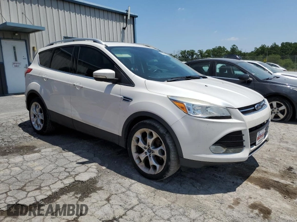 2016 Ford Escape Titanium with VIN 1FMCU9J96GUA48071, listed as a Copart auction lot 60742815 with 193,100 mi miles and Salvage title. Bid and sale history available at DreamBid. Image 4.
