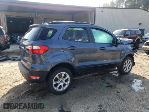 2022 Ford EcoSport SE with VIN MAJ6S3GL0NC464830, listed as a Copart auction lot 48701805 with 23,361 mi miles and Salvage Title. Bid and sale history available at DreamBid. Image 3.