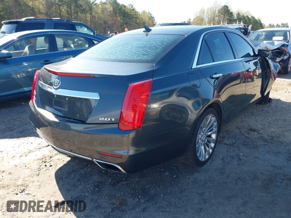 2014 Cadillac CTS Luxury RWD with VIN 1G6AR5SX5E0129363, listed as a IAAI auction lot 41853431 with Not Provided miles. Bid and sale history available at carsss.com. Image 4.