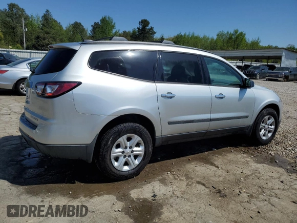 2016 Chevrolet Traverse LS with VIN 1GNKRFKD0GJ347373, listed as a Copart auction lot 52683085 with 68,016 mi miles and Salvage Title. Bid and sale history available at carsss.com. Image 3.