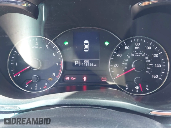 2014 Kia Forte EX with VIN KNAFX4A84E5112910, listed as a IAAI auction lot 42039761 with 118,126 mi miles. Bid and sale history available at carsss.com. Image 7.