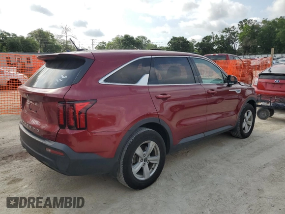 2022 Kia Sorento LX with VIN 5XYRG4LC0NG119295, listed as a Copart auction lot 56103805 with 57,313 mi miles and Salvage title. Bid and sale history available at DreamBid. Image 3.