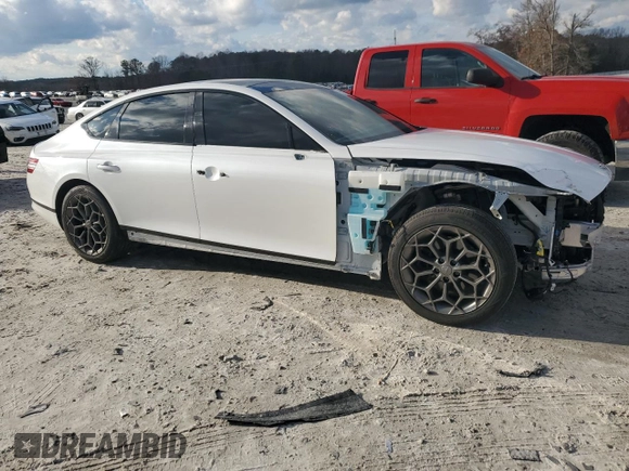 2021 Genesis G80 2.5T with VIN KMTGB4SC3MU047837, listed as a Copart auction lot 85283244 with 52,992 mi miles and Salvage Title. Bid and sale history available at DreamBid. Image 4.