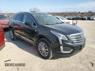 2018 Cadillac XT5 Luxury AWD with VIN 1GYKNDRS0JZ242526, listed as a Copart auction lot 47269445 with 52,574 mi miles and Salvage Title. Bid and sale history available at DreamBid. Image 4.
