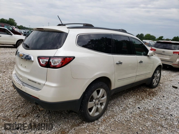 2014 Chevrolet Traverse LTZ with VIN 1GNKRJKD3EJ181480, listed as a Copart auction lot 57624754 with 138,133 mi miles and Non Repairable. Bid and sale history available at DreamBid. Image 3.