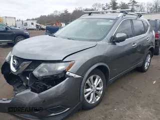 2016 Nissan Rogue SV with VIN KNMAT2MV6GP695258, listed as a IAAI auction lot 41720496 with 148,149 mi miles and . Bid and sale history available at carsss.com. Image 2.