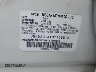 2003 Infiniti I35 Luxury z VIN JNKDA31A13T106515, wystawiony jako Copart lot #71875064 z przebiegiem Nie podano mil oraz Nie do naprawy • Non repairable. Historia ofert i sprzedaży dostępna na DreamBid. Obrazek 12.