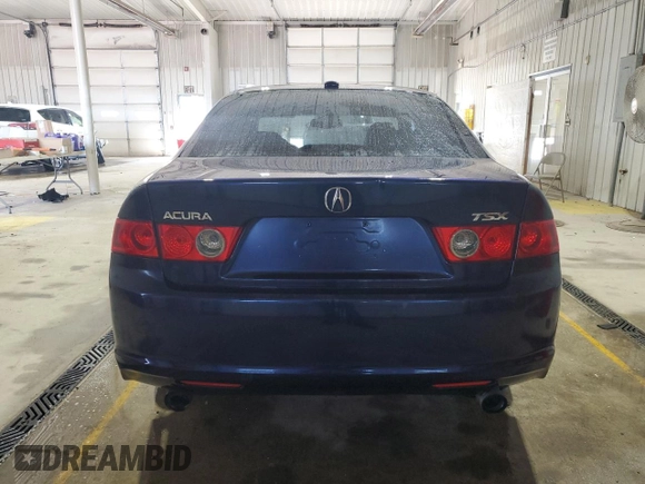 2006 Acura TSX with VIN JH4CL96886C020573, listed as a Copart auction lot 63776675 with 232,448 mi miles and Salvage title. Bid and sale history available at DreamBid. Image 6.