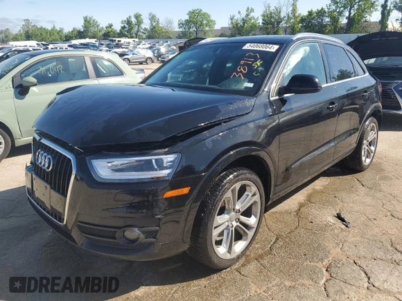 2015 Audi Q3 Prestige with VIN WA1GFCFS0FR010792, listed as a Copart auction lot 54068064 with 121,415 mi miles and Salvage title. Bid and sale history available at DreamBid. Image 1.