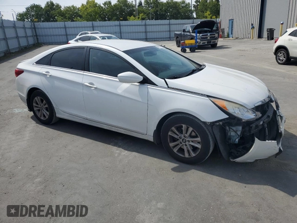 2013 Hyundai Sonata GLS with VIN 5NPEB4AC8DH659727, listed as a Copart auction lot 54721785 with 111,606 mi miles and Salvage Title. Bid and sale history available at carsss.com. Image 4.