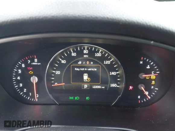 2017 Kia Sorento EX V6 with VIN 5XYPH4A57HG203255, listed as a IAAI auction lot 41178904 with 122,091 mi miles. Bid and sale history available at carsss.com. Image 7.