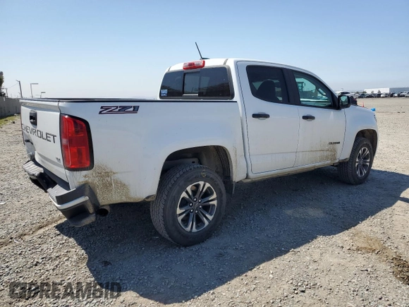2022 Chevrolet Colorado 2WD Z71 with VIN 1GCGSDEN8N1151450, listed as a Copart auction lot 52216905 with 35,217 mi miles and Salvage title. Bid and sale history available at DreamBid. Image 3.