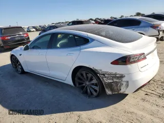 2016 Tesla Model S 70 with VIN 5YJSA1E17GF164788, listed as a Copart auction lot 75565904 with 96,936 mi miles and Salvage title. Bid and sale history available at DreamBid. Image 2.