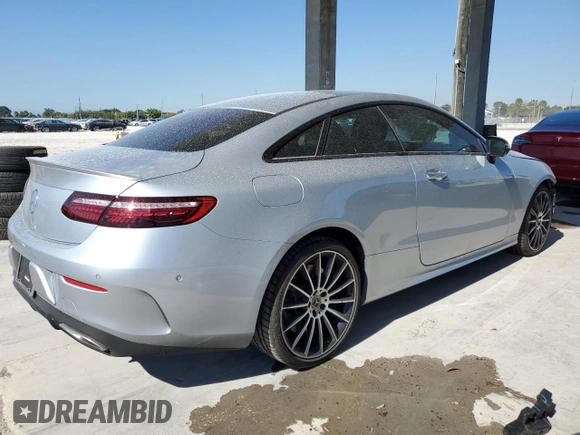 2022 Mercedes-Benz E 450 with VIN W1K1J5JB7NF186032, listed as a Copart auction lot 81662754 with 45,706 mi miles and Salvage title. Bid and sale history available at DreamBid. Image 3.