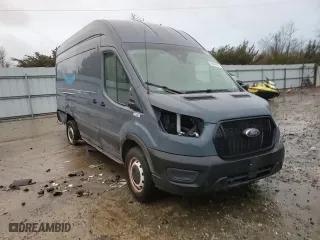 2021 Ford Transit Cargo Van with VIN 1FTBR3X84MKA97774, listed as a Copart auction lot 80046504 with 36,983 mi miles and Salvage Title. Bid and sale history available at carsss.com. Image 12.