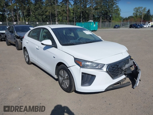 2020 Hyundai Ioniq Blue with VIN KMHC65LCXLU242673, listed as a IAAI auction lot 42033374 with 49,345 mi miles and . Bid and sale history available at DreamBid. Image 1.