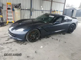 2015 Chevrolet Corvette Z51 2LT with VIN 1G1YK2D70F5110227, listed as a Copart auction lot 46146135 with 52,166 mi miles and Salvage Title. Bid and sale history available at carsss.com. Image 1.