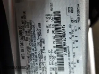 2012 Lincoln MKZ z VIN 3LNHL2GC8CR800745, wystawiony jako Copart lot #50823055 z przebiegiem 94 387 mil mil oraz Szkoda całkowita • Salvage title. Historia ofert i sprzedaży dostępna na DreamBid. Obrazek 14.