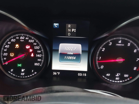 2017 Mercedes-Benz C 300 with VIN 55SWF4KB0HU205862, listed as a IAAI auction lot 41293902 with 110,854 mi miles and . Bid and sale history available at DreamBid. Image 7.