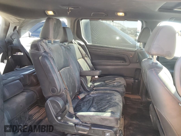 2023 Honda Odyssey Sport with VIN 5FNRL6H77PB052532, listed as a Copart auction lot 50596275 with 23,457 mi miles and Salvage Title. Bid and sale history available at carsss.com. Image 11.