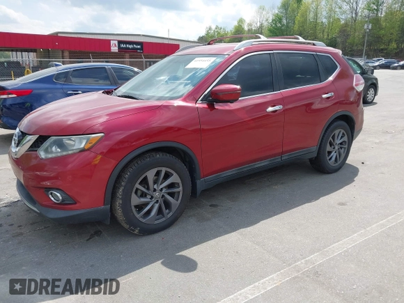 2016 Nissan Rogue SL with VIN 5N1AT2MT2GC780485, listed as a IAAI auction lot 41954455 with 110,804 mi miles. Bid and sale history available at carsss.com. Image 18.