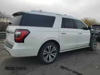 2020 Ford Expedition Max Platinum with VIN 1FMJK1MT5LEA06551, listed as a Copart auction lot 42459445 with 99,637 mi miles and Salvage title. Bid and sale history available at DreamBid. Image 3.