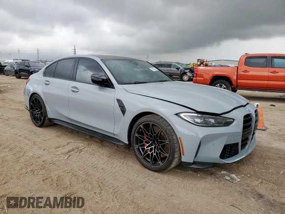 2023 BMW M3 Competition xDrive z VIN WBS43AY07PFP20074, wystawiony jako Copart lot #59305145 z przebiegiem 31 669 mil mil oraz Szkody całkowita. Historia ofert i sprzedaży dostępna na DreamBid. Obrazek 4.