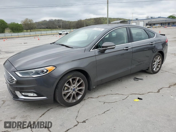 2017 Ford Fusion SE with VIN 3FA6P0HDXHR388319, listed as a Copart auction lot 51466285 with 176,811 mi miles and Salvage Title. Bid and sale history available at DreamBid. Image 1.